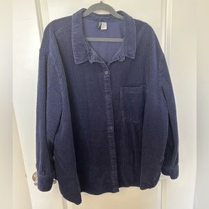 H&M Divided corduroy button down